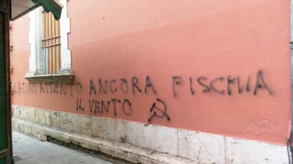 Scritta minatoria contro sindaco Lega Scritta minatoria contro sindaco Lega