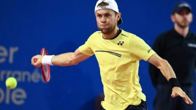 Le Moldave Radu Albot lors du tournoi de Montpellier, le 9 février 2019