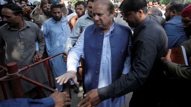 Pakistan court rejects former PM Sharif's bail plea