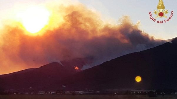 A Vicopisano in fiamme 150 ettari pineta A Vicopisano in fiamme 150 ettari pineta