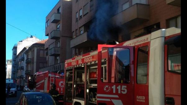 Alloggio in fiamme, morta anziana Alloggio in fiamme, morta anziana
