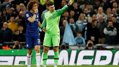 Chelsea keeper Kepa fined one week's wages over Wembley row
