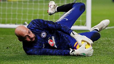 Chelsea keeper Arrizabalaga benched by Sarri for Spurs derby
