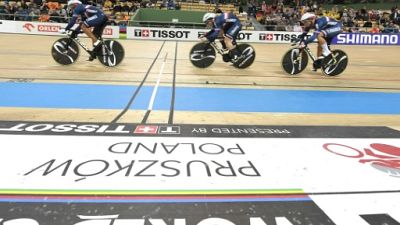 Cyclisme sur piste: l'argent pour la France en vitesse aux Mondiaux