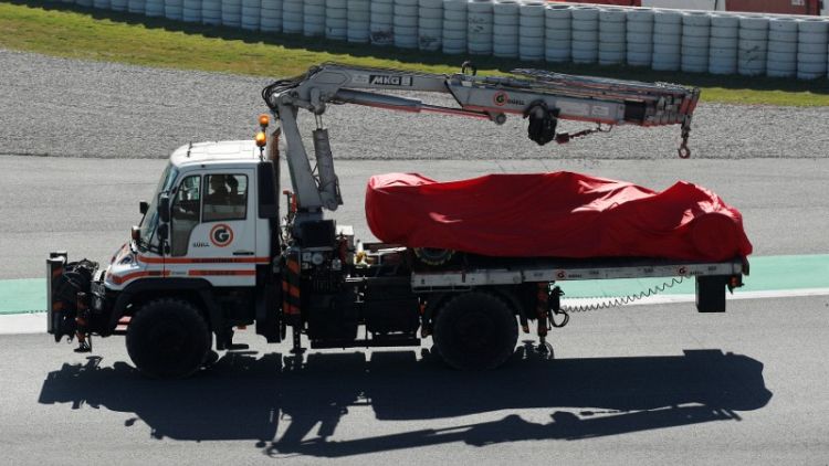 Vettel crashes while Sainz goes fastest in testing
