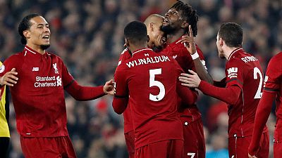 ليفربول الرائع يسحق واتفورد 5-صفر ويحافظ على الصدارة ليفربول الرائع يسحق واتفورد 5-صفر ويحافظ على الصدارة