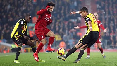 Stylish Liverpool thrash Watford 5-0 to stay top of league