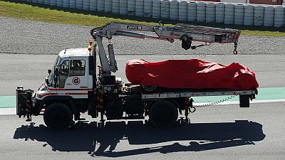 Motor racing - Ferrari say wheel rim issue caused Vettel's testing crash