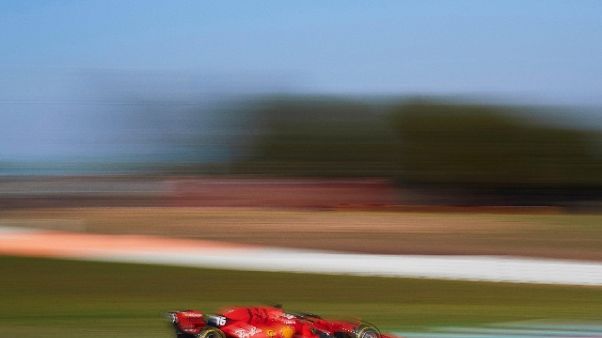 F1: test Barcellona,vola Ferrari Leclerc F1: test Barcellona,vola Ferrari Leclerc