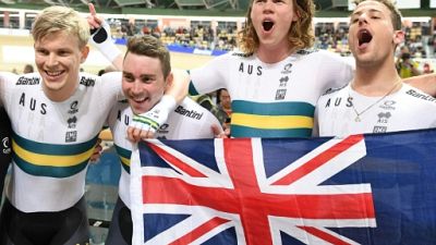 Cyclisme sur piste: titre mondial et record pour les poursuiteurs australiens