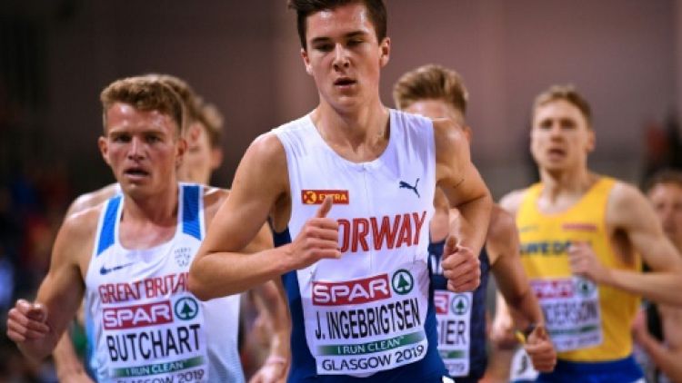 Euro d'athlétisme en salle: le jeune prodige Jakob Ingebrigtsen enchaîne