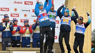 Mondiaux de ski nordique: du bronze pour les fondeurs français en relais Mondiaux de ski nordique: du bronze pour les fondeurs français en relais