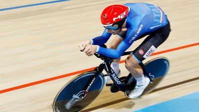 Ciclismo: mondiali pista, oro Ganna Ciclismo: mondiali pista, oro Ganna