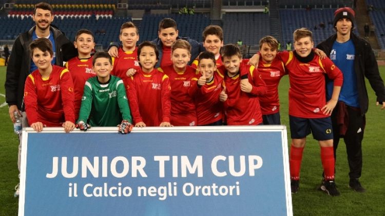 Junior Tim Cup in campo prima Lazio-Roma