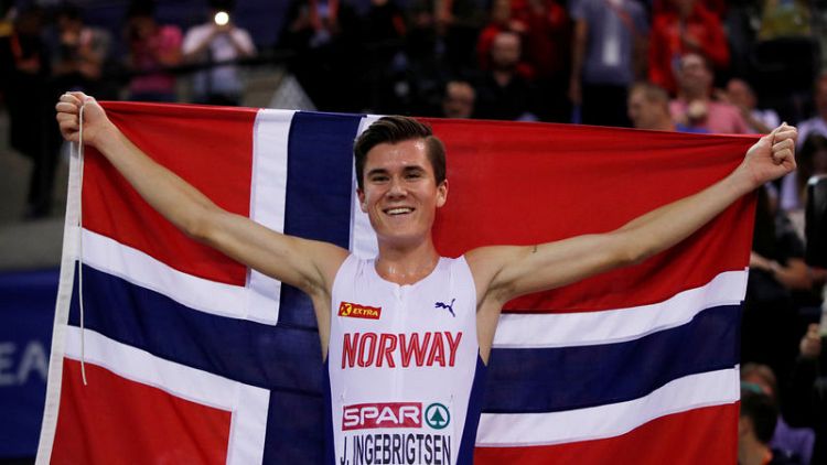 Teenager Ingebrigtsen wins again as Norway thrive
