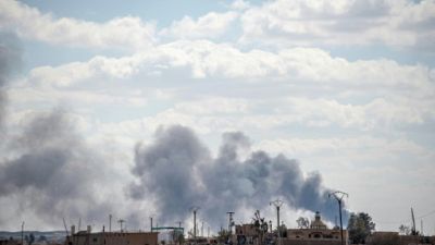 Déluge de feu sur la dernière poche de l'EI en Syrie Déluge de feu sur la dernière poche de l'EI en Syrie
