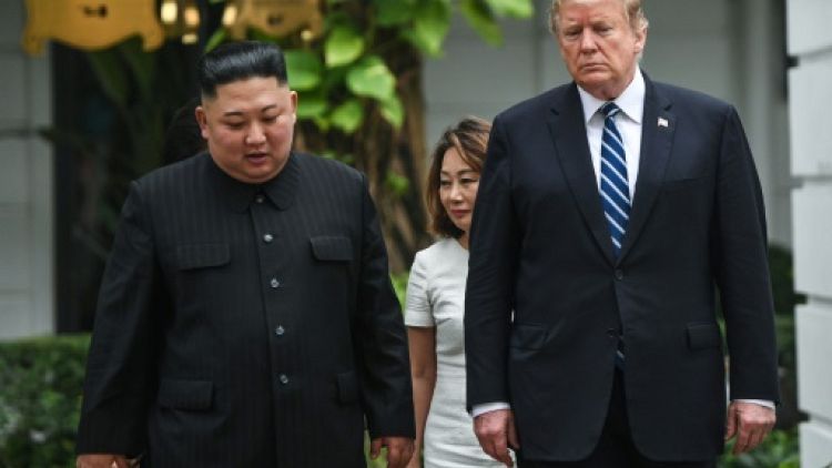 Kim Jong Un et Donald Trump à Hanoï, au Vietnam, le 28 février 2019 