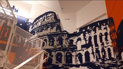 Murale record su 50 piani torre Allianz Murale record su 50 piani torre Allianz