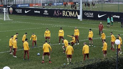 Roma,Di Francesco regolarmente al lavoro Roma,Di Francesco regolarmente al lavoro
