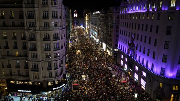 Hundreds of thousands take to Spanish streets for International Women's Day Hundreds of thousands take to Spanish streets for International Women's Day