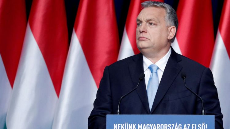 Hungary's Orban says his party could quit EU's conservative bloc