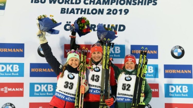 Mondiaux de biathlon: Kuzmina sacrée sur le sprint, les Françaises hors du coup