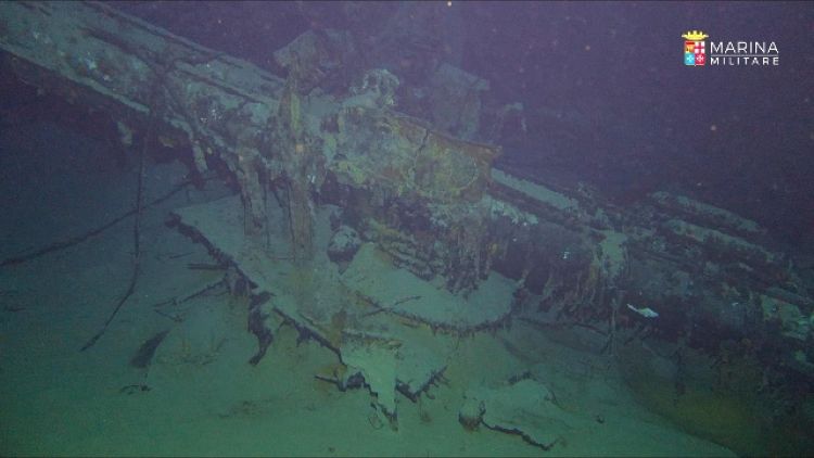 Affondò nel 1942, ritrovato cacciamine