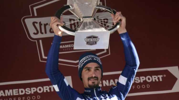Cyclisme: Magistral Alaphilippe sur les Strade Bianche