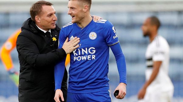 Milestone Vardy double gives Leicester 3-1 win over Fulham Milestone Vardy double gives Leicester 3-1 win over Fulham