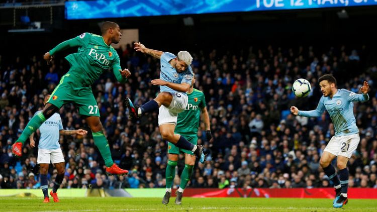 Man City surge clear through Sterling as Spurs suffer