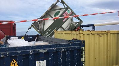 Incidente piattaforma, sequestro bombola Incidente piattaforma, sequestro bombola