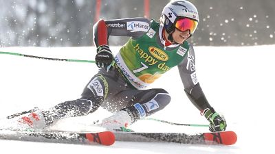 Sci: slalom Kranjska,guida Kristoffersen Sci: slalom Kranjska,guida Kristoffersen