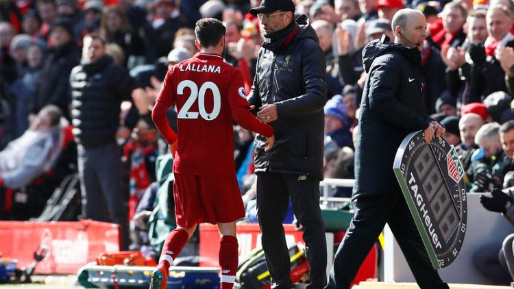 Liverpool's Lallana repays Klopp on rare starting appearance