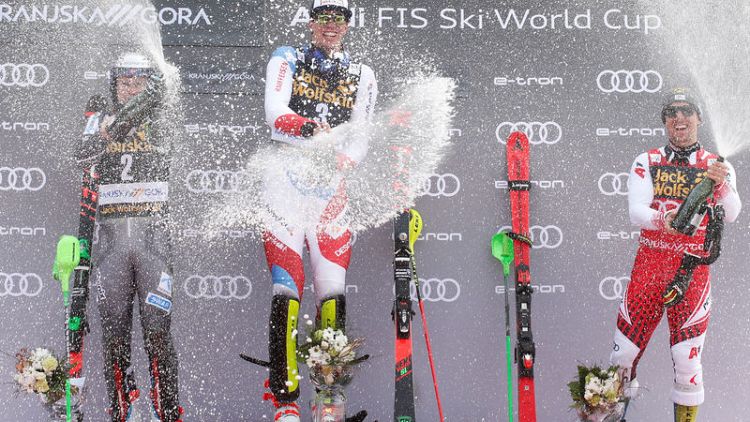Alpine skiing - Hirscher wins eighth successive World Cup title