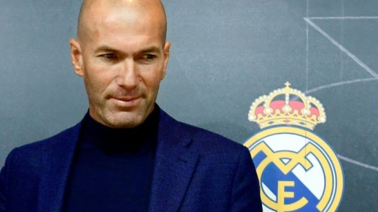 Zinédine Zidane en conférence de presse à Madrid, le 31 mai 2018