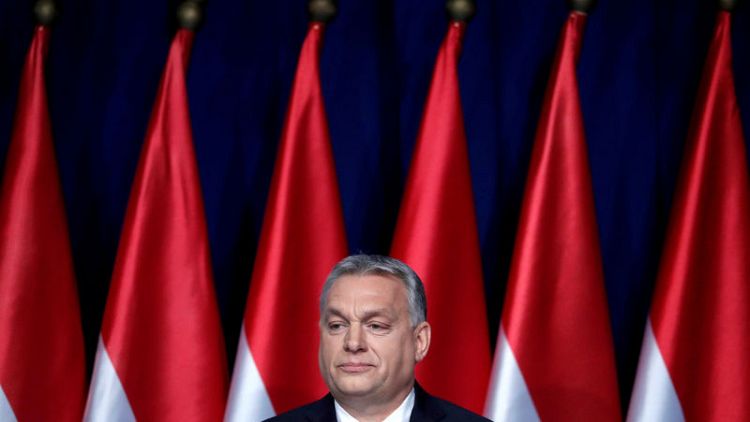 Hungary's Orban faces crunch talks in anti-EU dispute