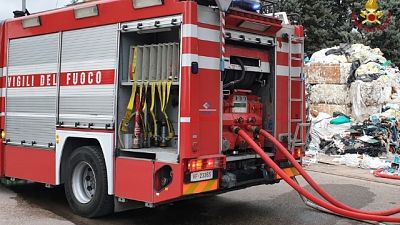 Sequestro area incendio rifiuti Perugia Sequestro area incendio rifiuti Perugia