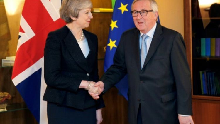 Jean-Claude Juncker et Theresa May à Strasbourg le 11 mars 2019 