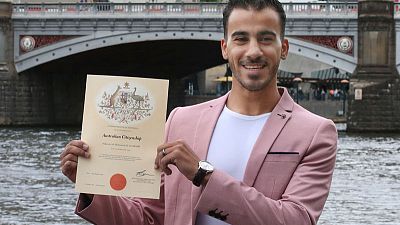 'I'm an Aussie': refugee footballer Araibi granted Australian citizenship 'I'm an Aussie': refugee footballer Araibi granted Australian citizenship