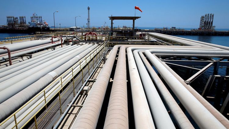 Oil firms as Saudis trim exports, U.S. output forecast reduced
