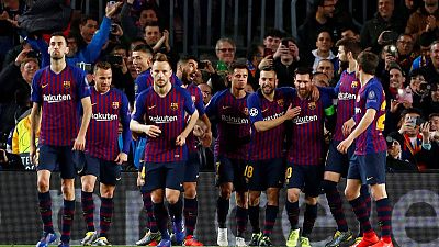 ميسي يقود برشلونة لسحق ليون بخماسية والتأهل لدور الثمانية ميسي يقود برشلونة لسحق ليون بخماسية والتأهل لدور الثمانية