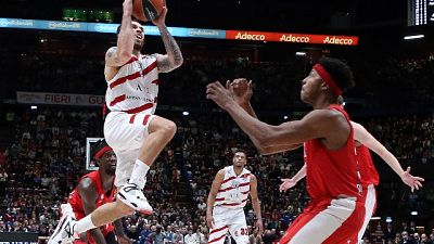 Basket:Eurolega,Milano-Olympiacos 66-57 Basket:Eurolega,Milano-Olympiacos 66-57