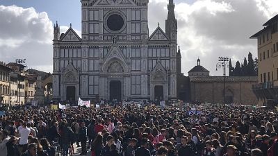 Sciopero clima: Firenze,10mila in corteo Sciopero clima: Firenze,10mila in corteo