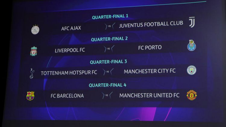 Man Utd to face Messi again in Champions League quarter-finals