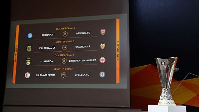 Napoli face Arsenal, outsiders Slavia meet Chelsea Napoli face Arsenal, outsiders Slavia meet Chelsea