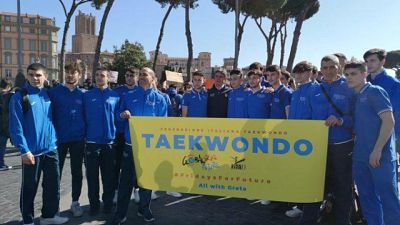 Sciopero clima: anche azzurri taekwondo Sciopero clima: anche azzurri taekwondo