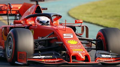 Vettel'sorpreso del gap con la Mercedes' Vettel'sorpreso del gap con la Mercedes'