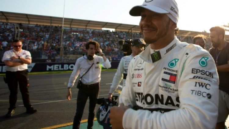 GP d'Australie: à Hamilton et Mercedes la première pole de la saison de F1