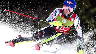 Sci: Shiffrin vince lo slalom di Soldeu Sci: Shiffrin vince lo slalom di Soldeu