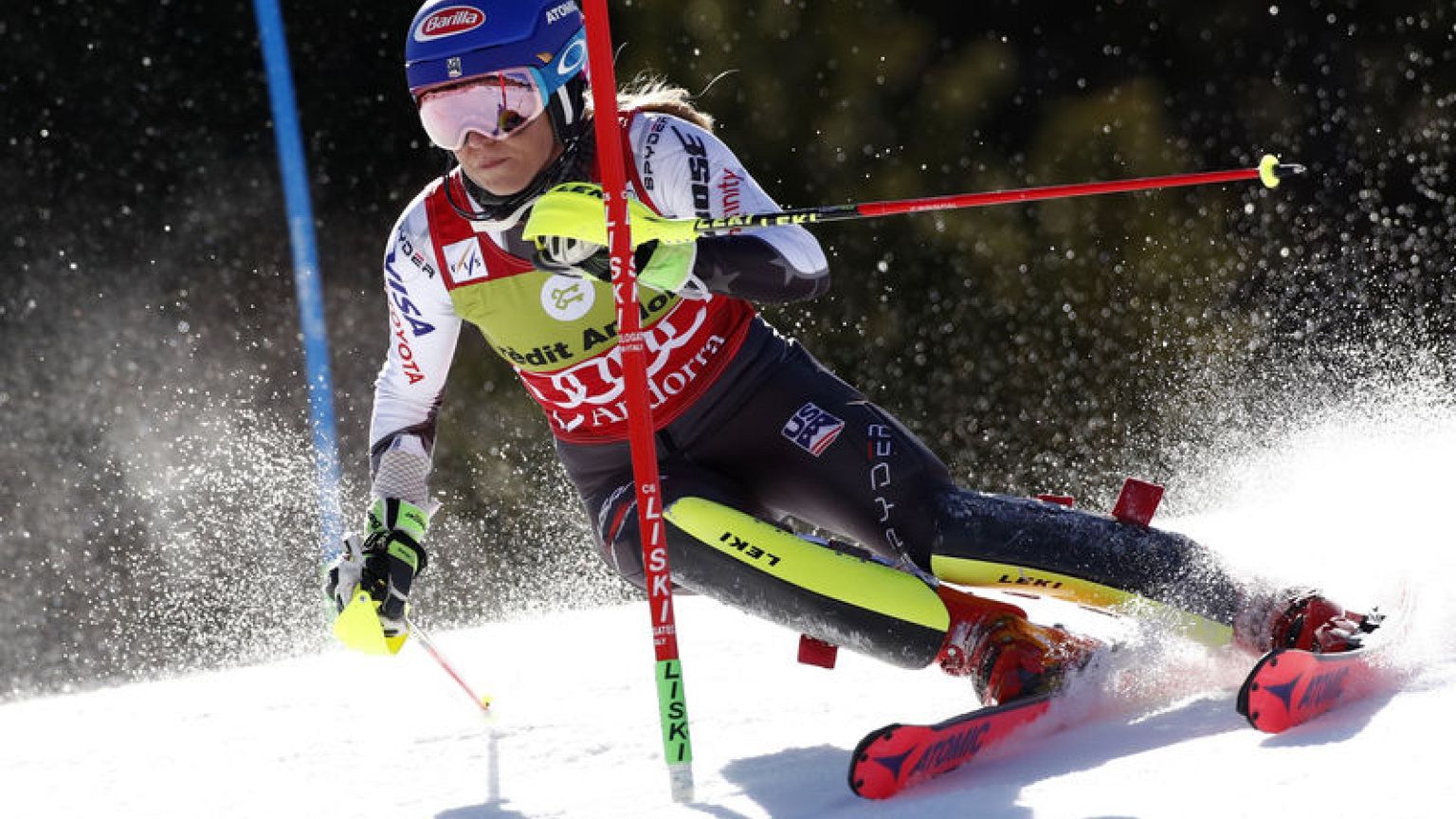 Shiffrin wins slalom event for 16th World Cup win of season
